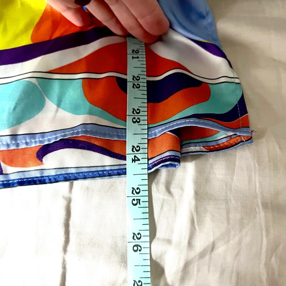 ZARA, Vibrant Long Sleeve, Multicolored Abstract Geometric Blouse, Size XSmall - Picture 11 of 11